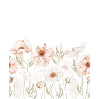 VLIESTAPETE Islandic Poopies, Mohnblumenfelder 2 m x 2.48 m, rose - Pink, Papier (248/200cm) - Lilipinso