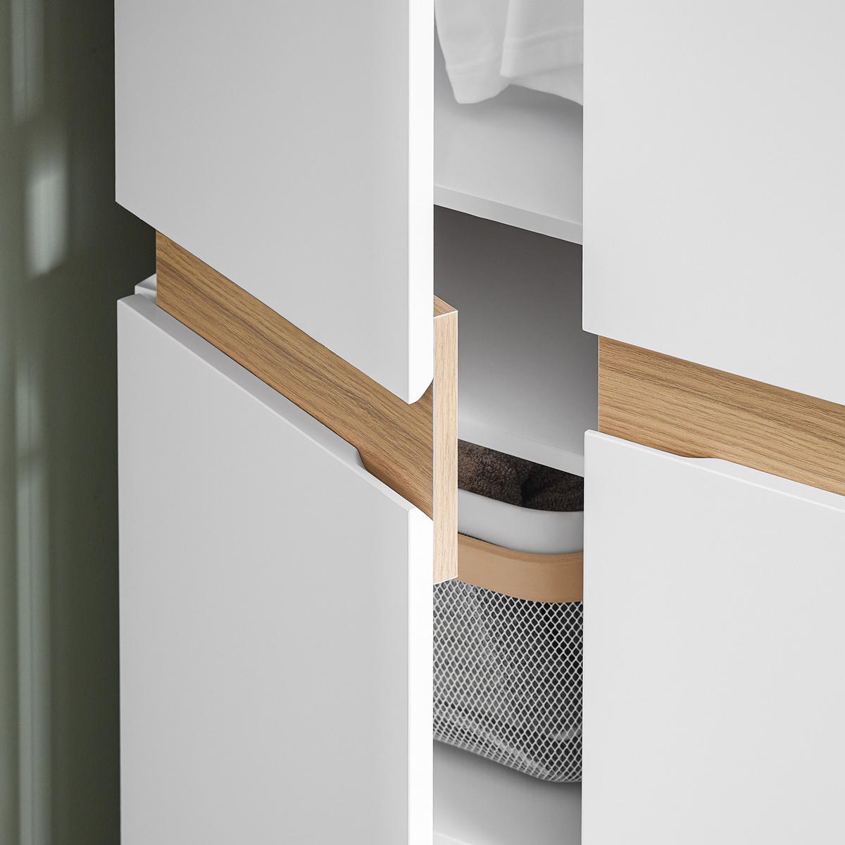 KLEIDERSCHRANK Weiß - Weiß, Holzwerkstoff (61/192/30cm) - SoBuy