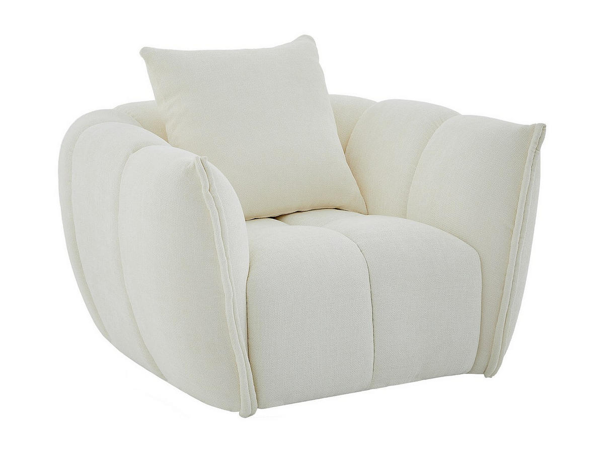 SESSEL mit gerader Rückenlehne - 1 Person - Stoff - Beige - - Beige, Textil (107/68/98cm) - Vente-Unique