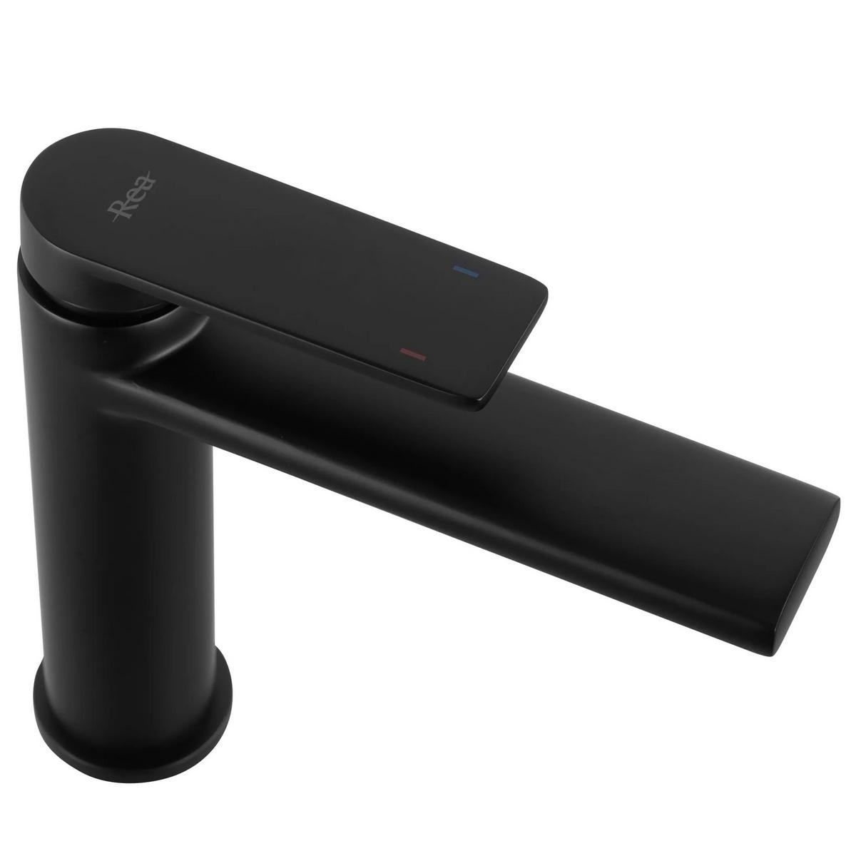 WASCHBECKENARMATUR Rea Verso Black Low - Schwarz, Metall (4.5/16.5/15.5cm) - REA