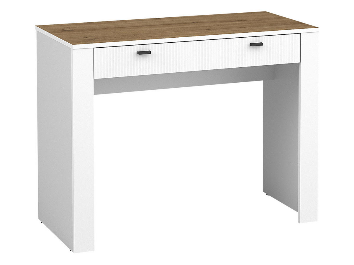 SCHMINKTISCH Mossa MO10 - Schwarz/Weiß, Holzwerkstoff/Kunststoff (50/102/79cm) - MIRJAN24