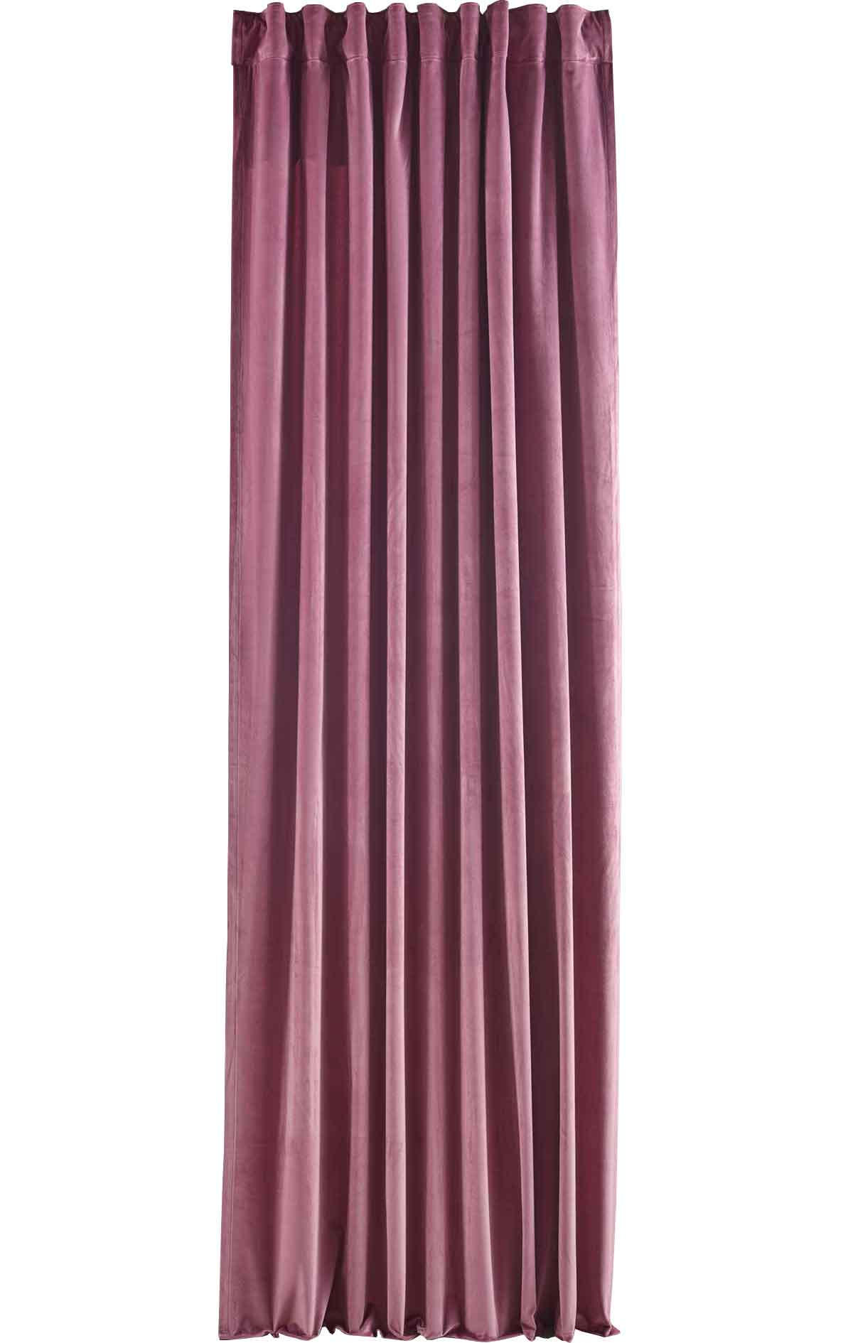 VORHANG MILANO HxB 235x135 cm Altrosa - Rosa, Textil (135/235cm) - Gardinenbox
