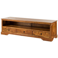 LOWBOARD Akazie 175x50x53 honig lackiert OXFORD #0439 - Braun, Holz (175/53/50cm) - Massivmoebel24