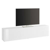 FERNSEHSCHRANK Glänzendes Weiß 30/180/40 cm - Weiß, Holzwerkstoff (180/40/30cm) - DMORA