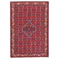 TEPPICH Assadabad Rot 151/105 cm Schurwolle - Rot, Textil (105/151cm) - Looma