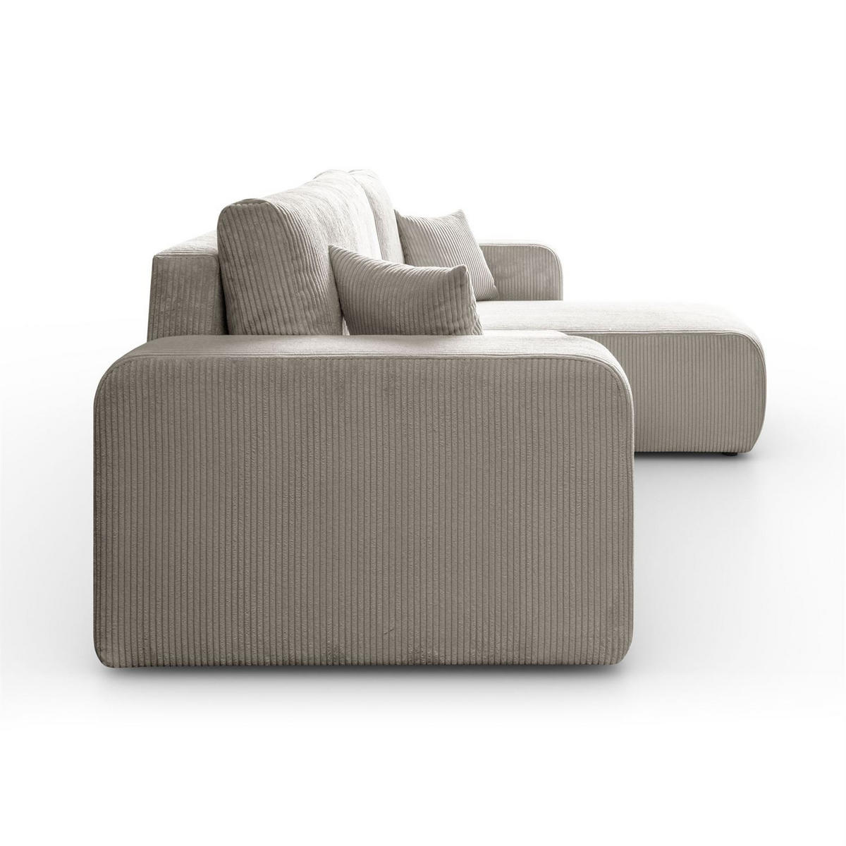 Ecksofa PRESTIGE L, Poso 100 - Creme, Textil (247/143cm) - Lookway