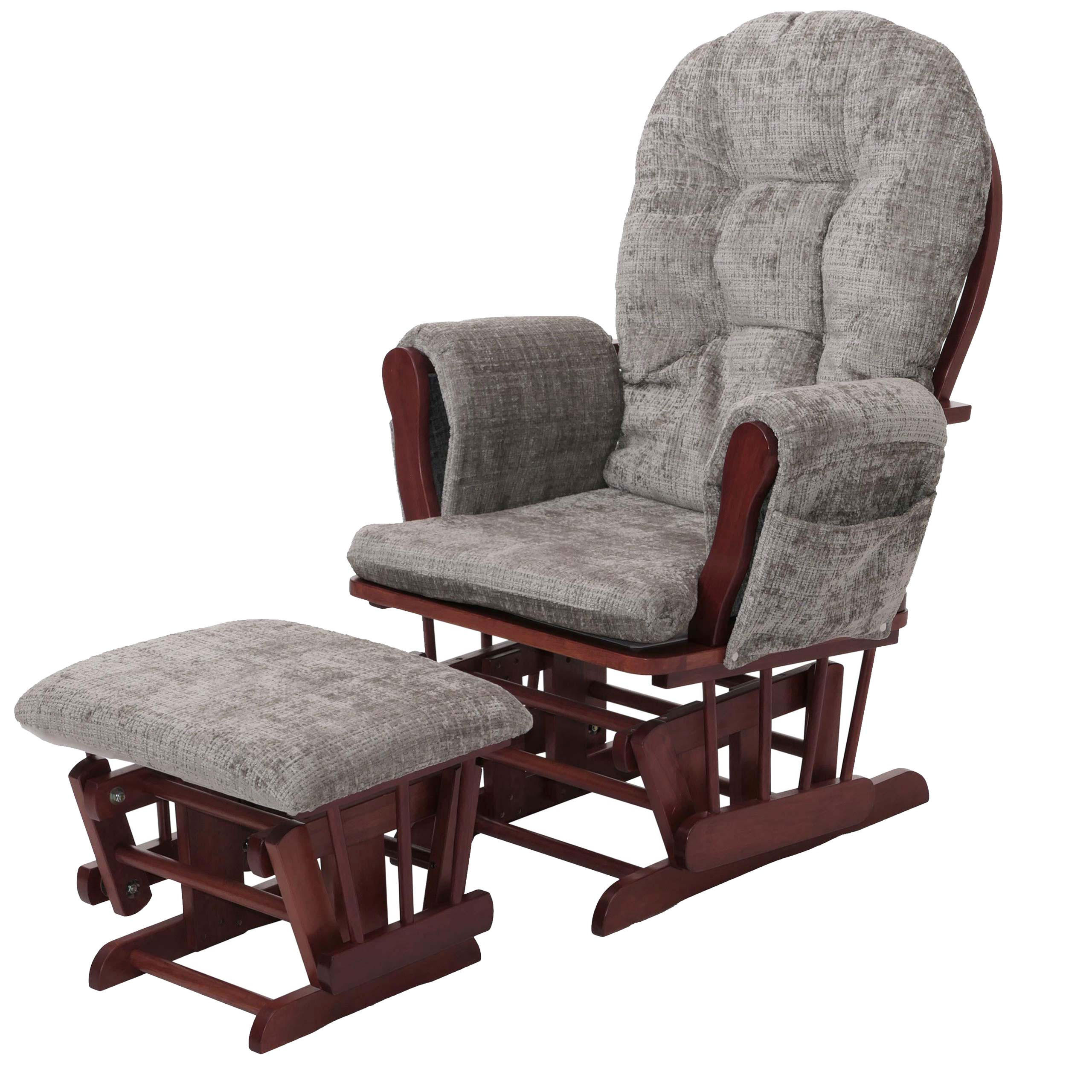 RELAXSESSEL Hellgrau, Braun - Hellgrau/Braun, Textil (75/100/71cm) - MCW