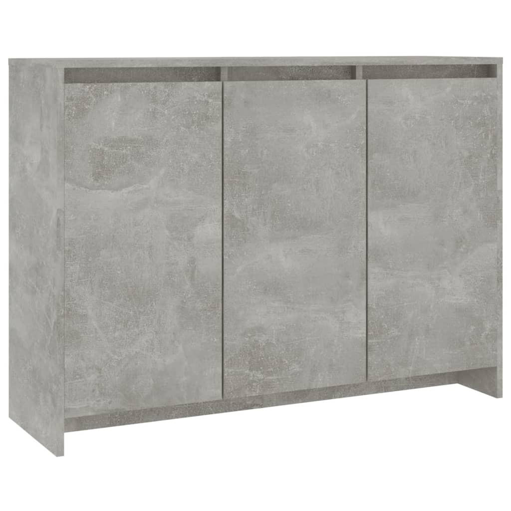 SIDEBOARD Betongrau 102/33/75 Cm Holzwerkstoff - Grau, Holz (102/75/33cm) - vidaXL