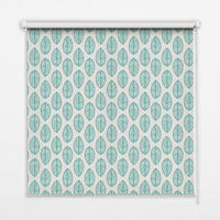 VNÚTORNÁ roleta - okenná roleta - roleta - 100x100 cm - Modré listy - modrá, plast (100/100/0.5cm) - TULUP
