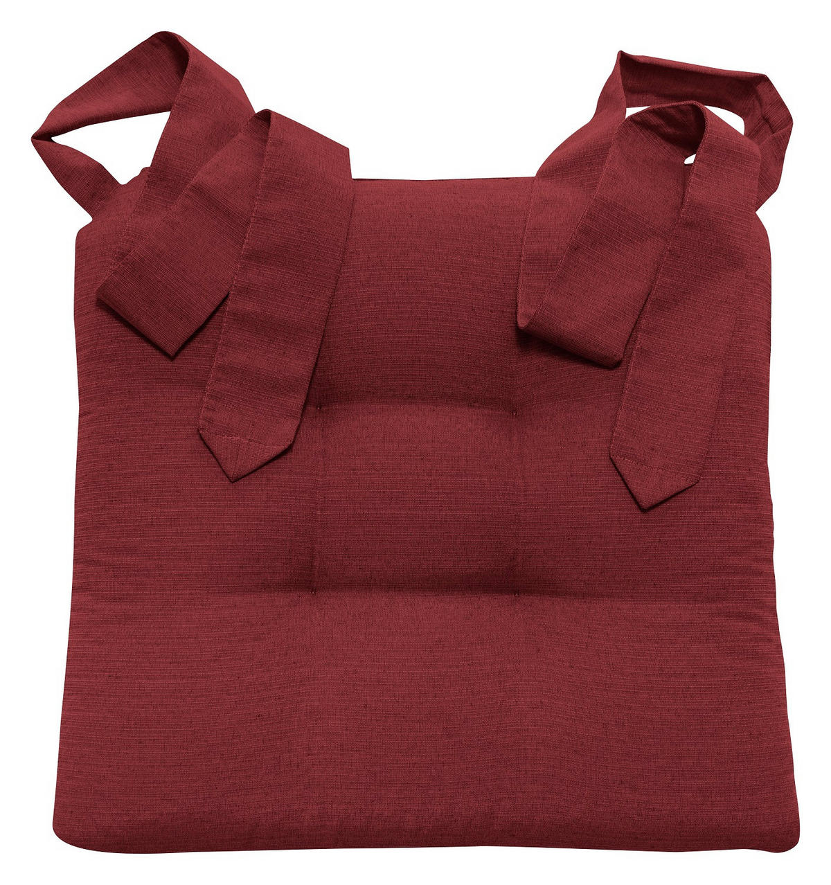 STUHLKISSEN mit Schleifenband 4er Set - Rot, Textil (46/42/7cm) - Bonvionn