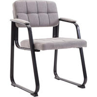 ARMLEHNENSTUHL Stoff hellgrau - Hellgrau, Textil/Metall (59/84/58cm) - CLP