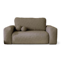 SOFA Dunkelbeige ILO Mit Schlaffunktion Und Bettkasten - Beige, Textil (190/94/110cm) - Sepro Meble