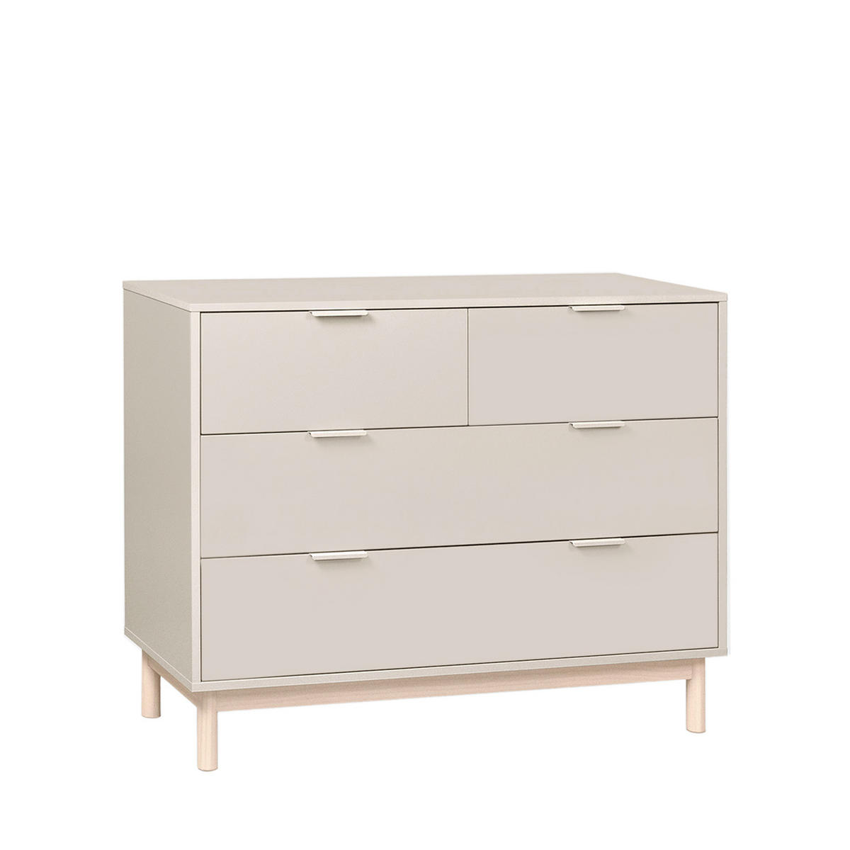 KOMMODE MIT SCHUBLADEN Elian Grau 100 cm x 80 cm - Grau, Holzwerkstoff (100/80/40cm) - Klast Home