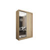 SCHWEBETÜRENSCHRANK PATRIZIA 120/216/61 cm 2-türig mit Spiegel Sonoma Eiche - Sonoma Eiche, Holzwerkstoff (120/216/61cm) - MASSENO