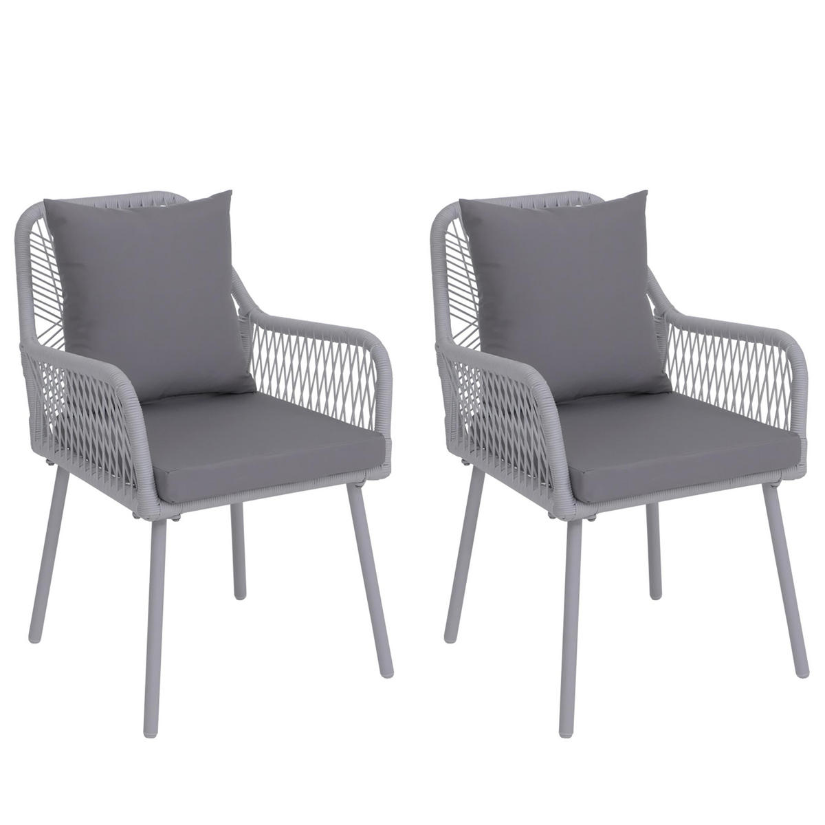 ZÁHRADNÁ STOLIČKA Svetlošedá - svetlosivá, textil (54/81/62cm) - MCW