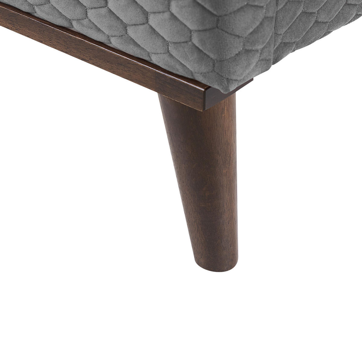 POLSTERBETT 140/200cm Hellgrau Bayonne - Hellgrau, Textil (140/200cm) - Beliani