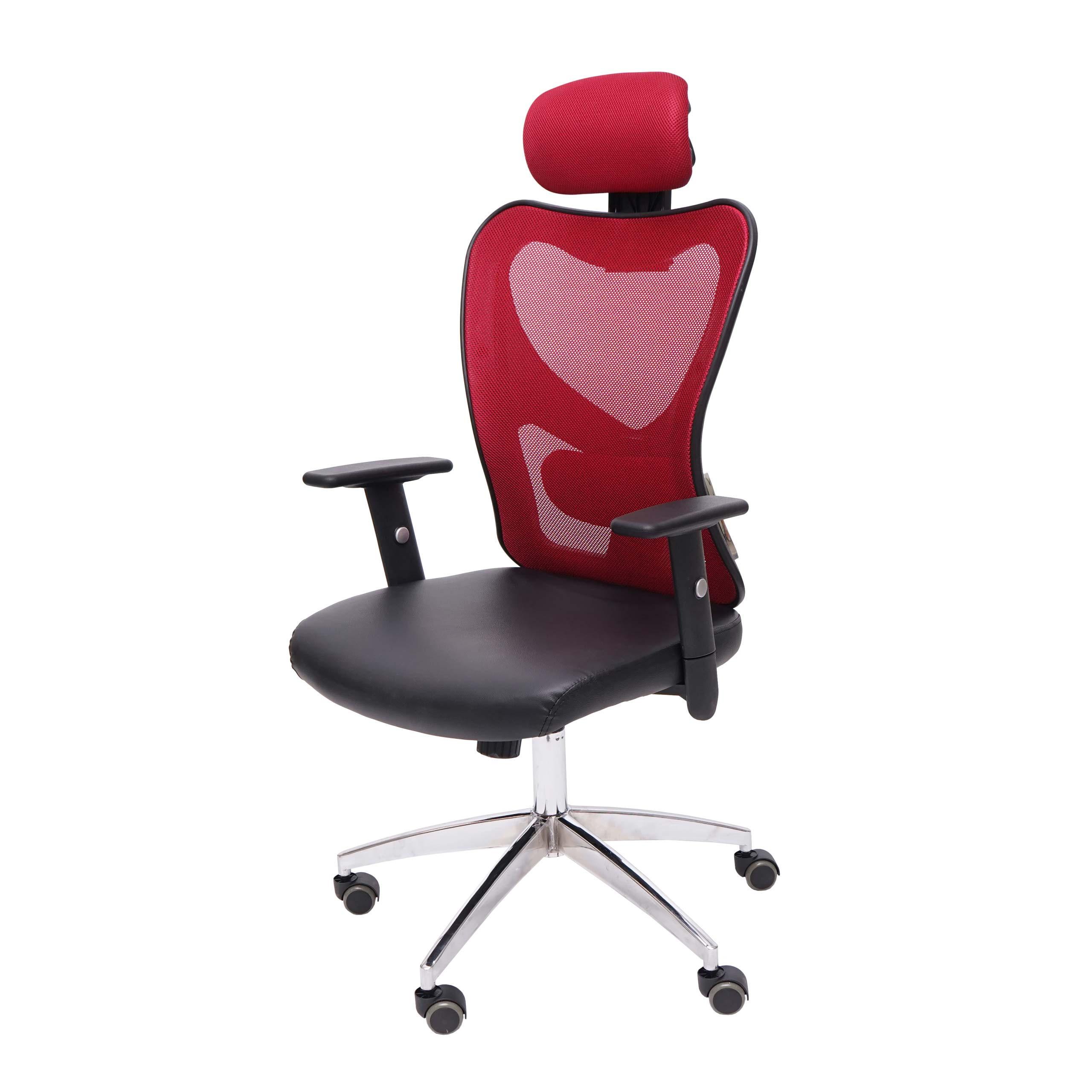PROFI-BÜROSTUHL Rot - Rot, Textil (67/136/71cm) - MCW