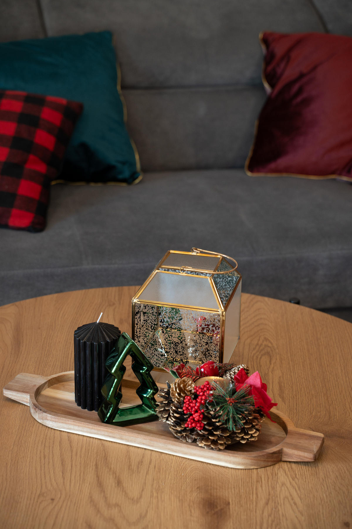LATERNE aus Glas 14/14/20 cm - Goldfarben, Glas (14/20/14cm) - Fééric Lights and Christmas