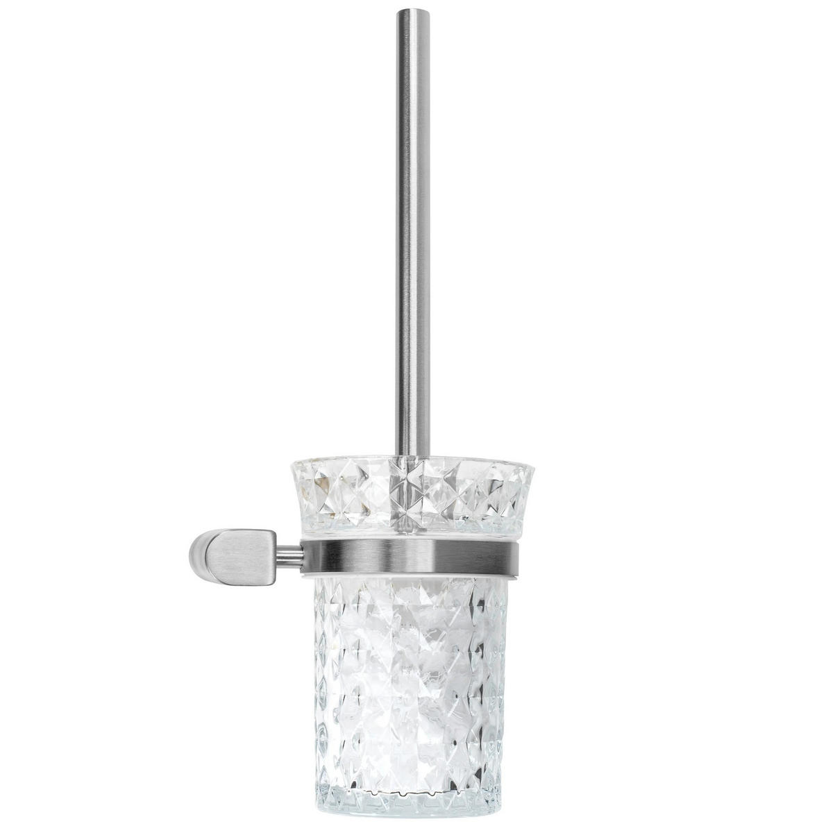 WC-BÜRSTEN Rea Brushed Nickel 322229 - Chromfarben, Metall (14.5/34/12cm) - REA