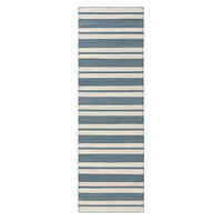 OUTDOORLÄUFER Rida Beige/Blau 80/250 cm - Blau/Beige, Kunststoff/Textil (80/250cm) - benuta