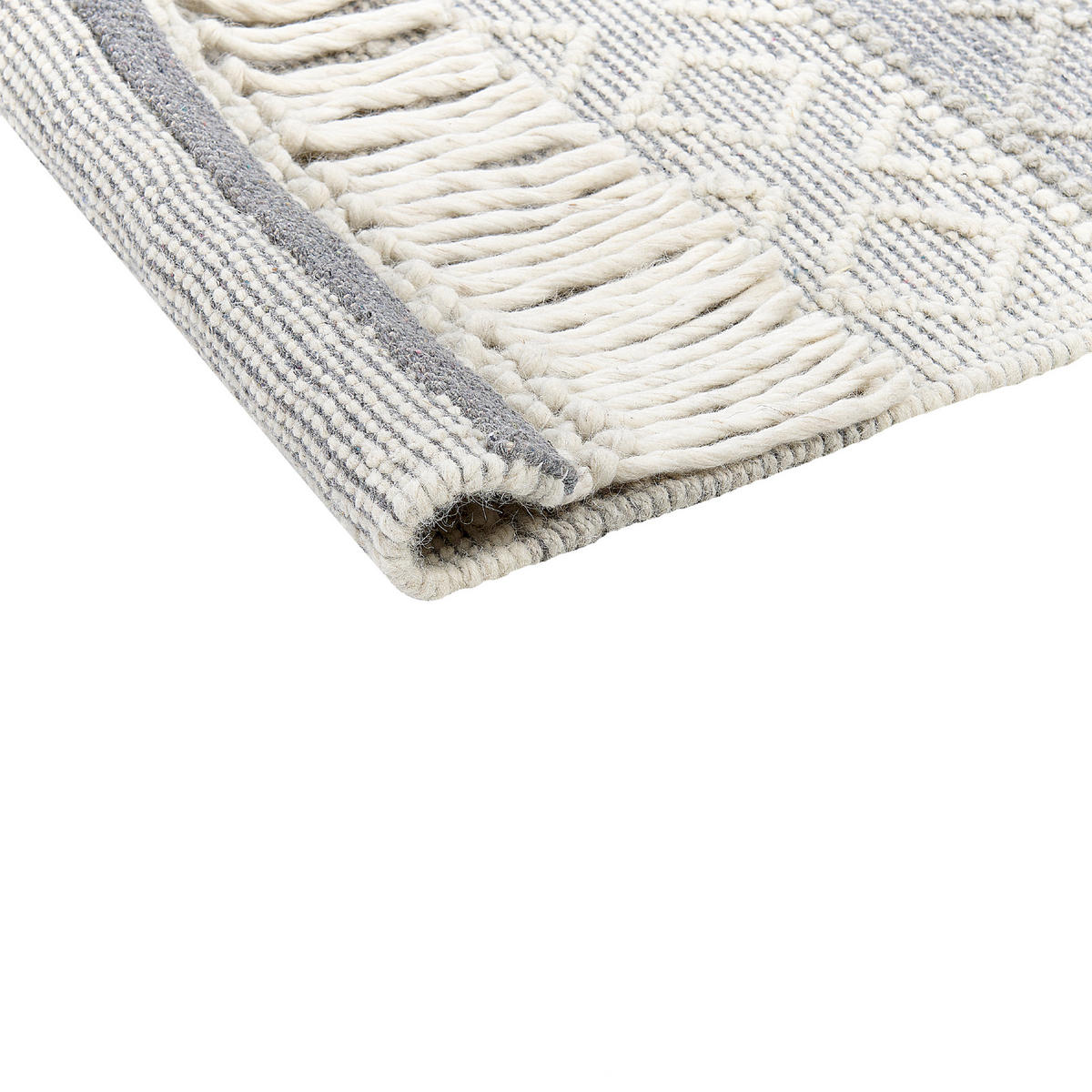 KURZFLOR-TEPPICH Tonya 230/160 cm - Grau, Textil (160/230cm) - Beliani