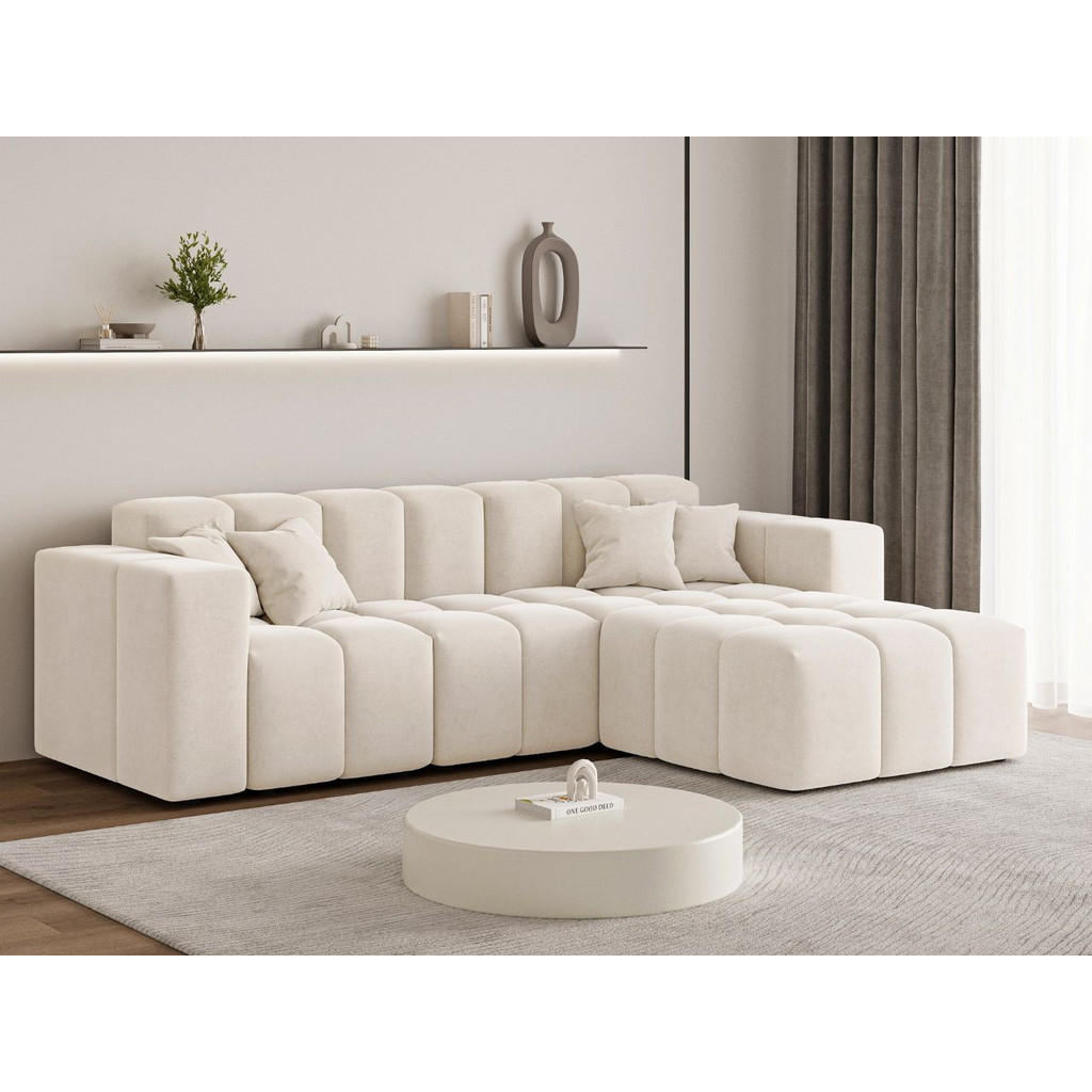 Thumbnail - Graingold Ecksofa, Creme, Textil, Kiefer, 3-Sitzer, L-Form,L-Form, 265x180 cm, Oeko-Tex®, Reach, Hergestellt in Europa, ...