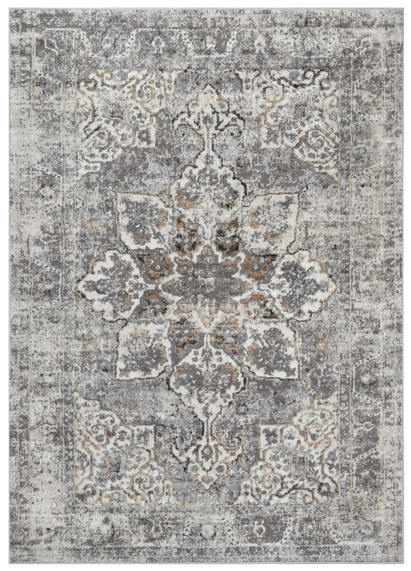 Tapiso Teppich Hellgrau 120x170 cm
