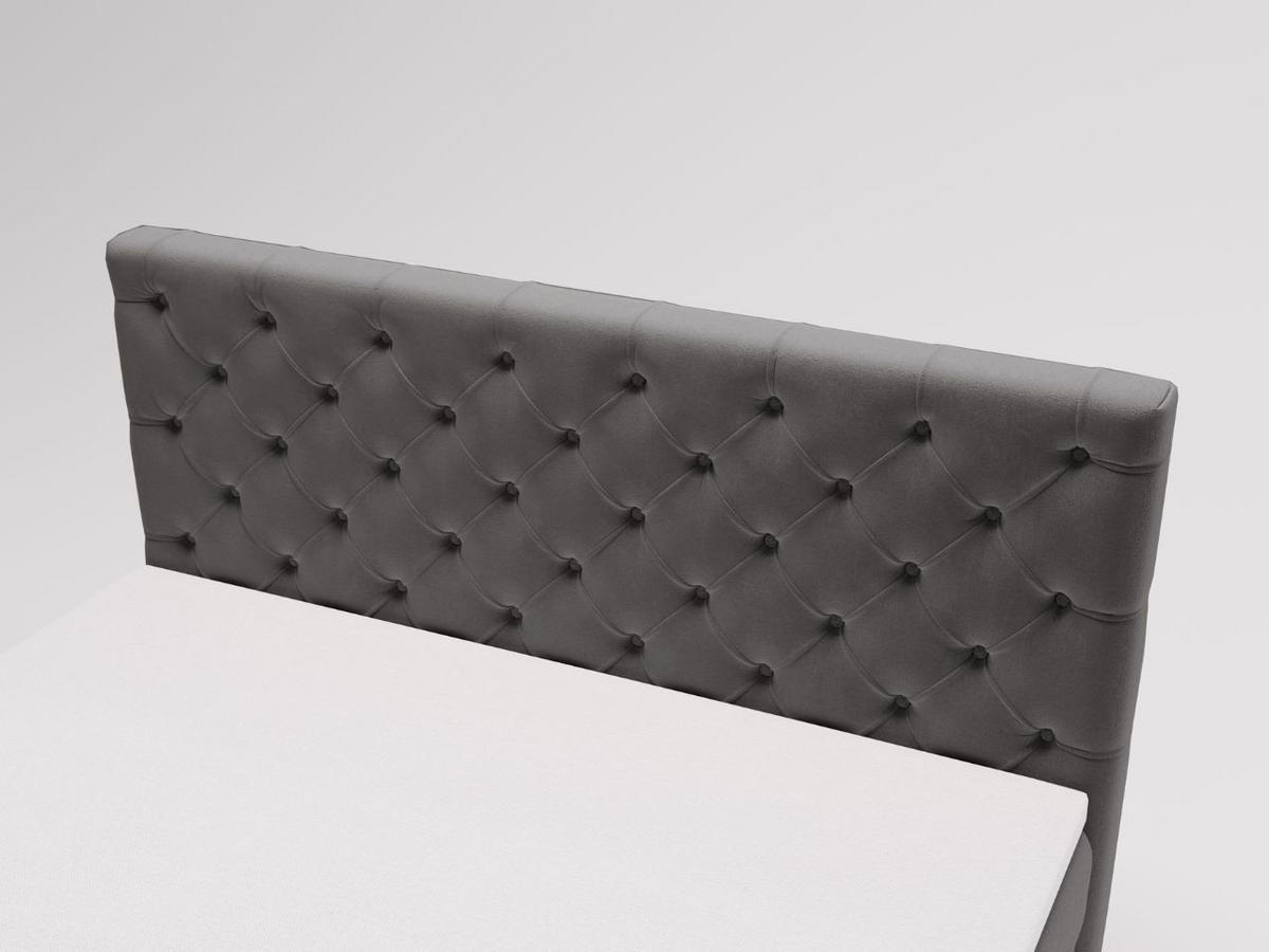 BOXBETT Montego 180x200 Anthracite - Anthrazit, Holz/Textil (180/200cm) - Graingold