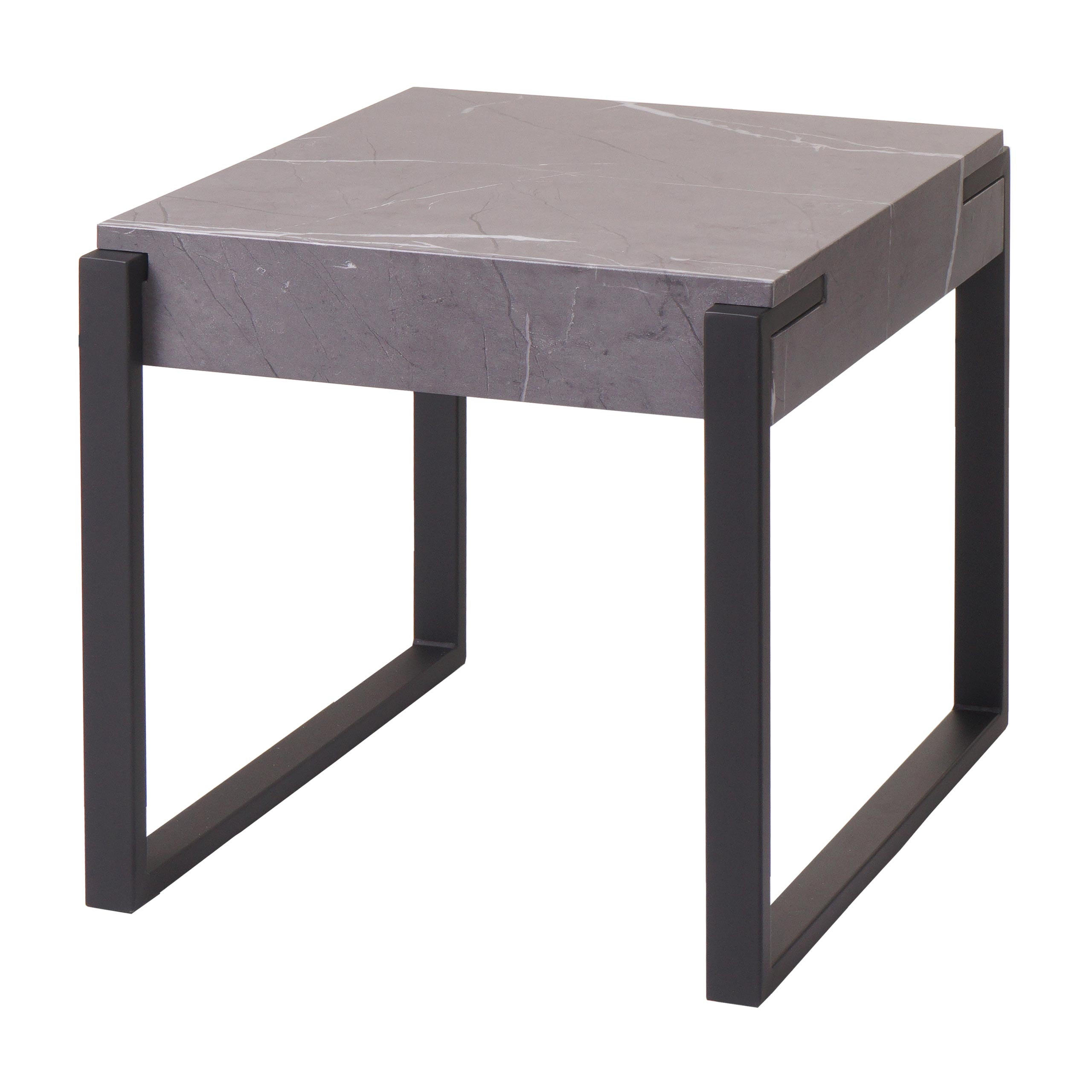BEISTELLTISCH quadratisch Grau - Grau, Holz (54/50/51cm) - MCW