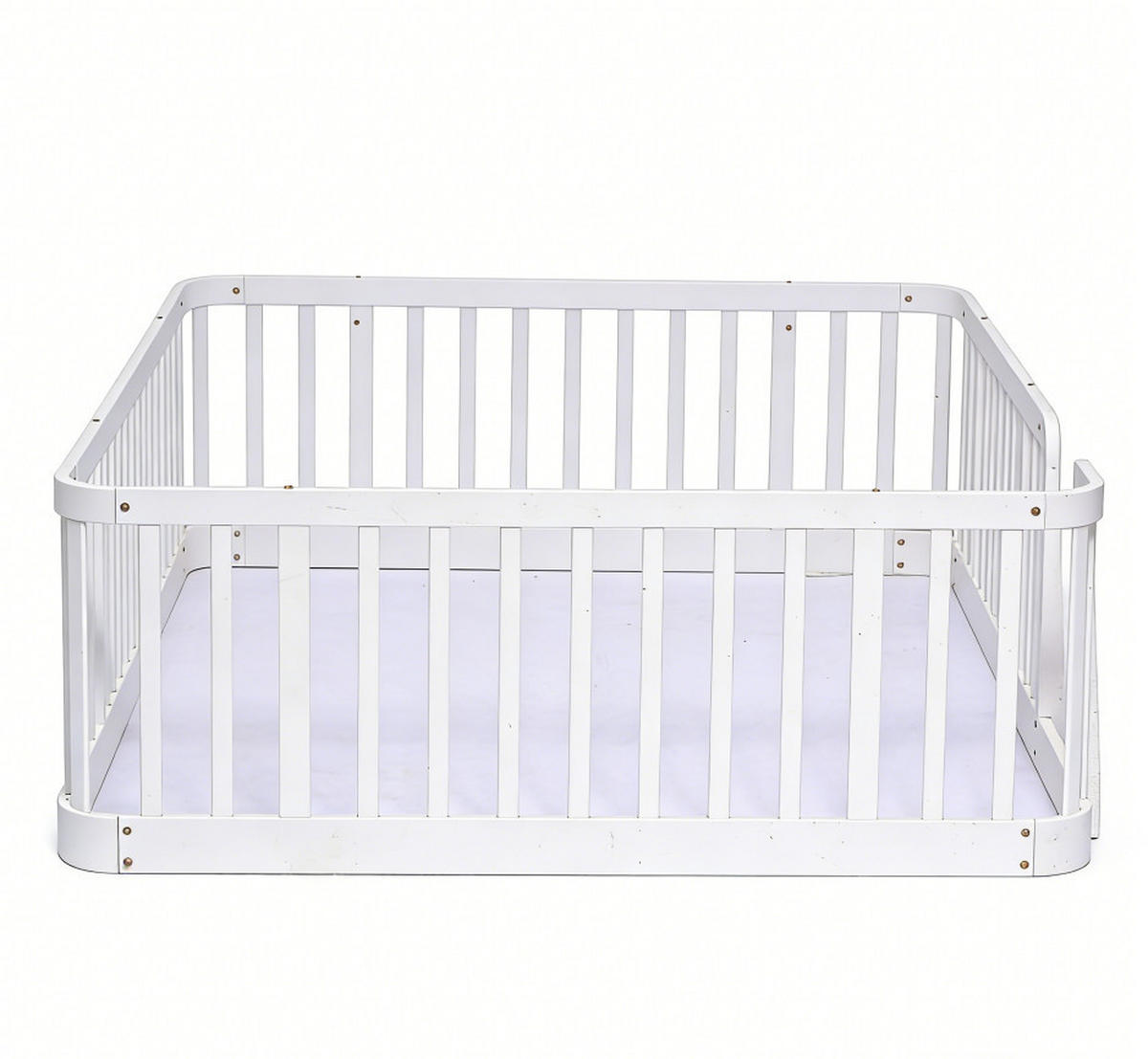 BODENBETT 140/200 cm DE-33064 modular und sicher Weiß - Weiß, Holzwerkstoff (140/200cm) - ComfortXL