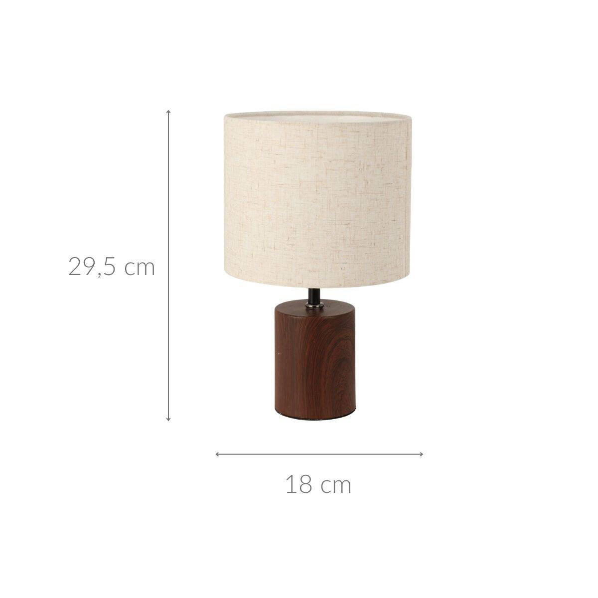 TISCHLAMPE 18/29,5 cm - Braun, Metall (18/18/29.5cm) - Home Styling Collection