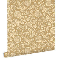 TAPETE Blumenmuster 50 x 900 cm - Gelb, Papier (50/900cm) - ESTAhome