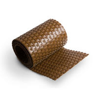 SICHTSCHUTZSTREIFEN Rattan Einzelstreifen für Doppelstabmatten Honigbraun 2,55m - Rotbraun, Kunststoff (255/19cm) - ZAUN|ZU
