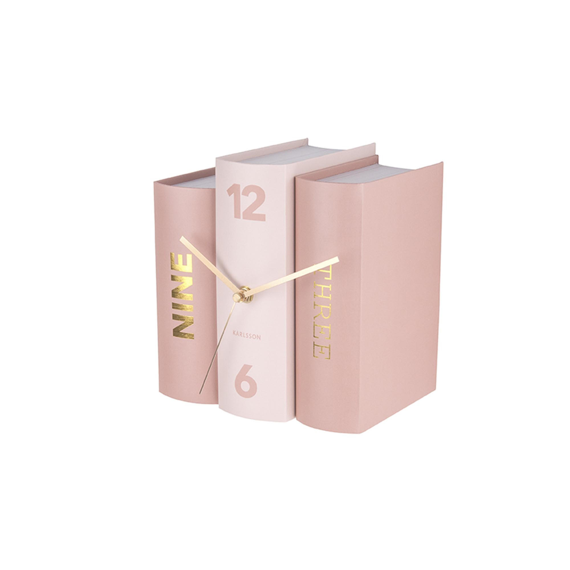 TISCHUHR Book 15/20/20 cm - Pink, Papier (20/20/15cm) - Karlsson