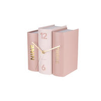 TISCHUHR Book 15/20/20 cm - Pink, Papier (20/20/15cm) - Karlsson