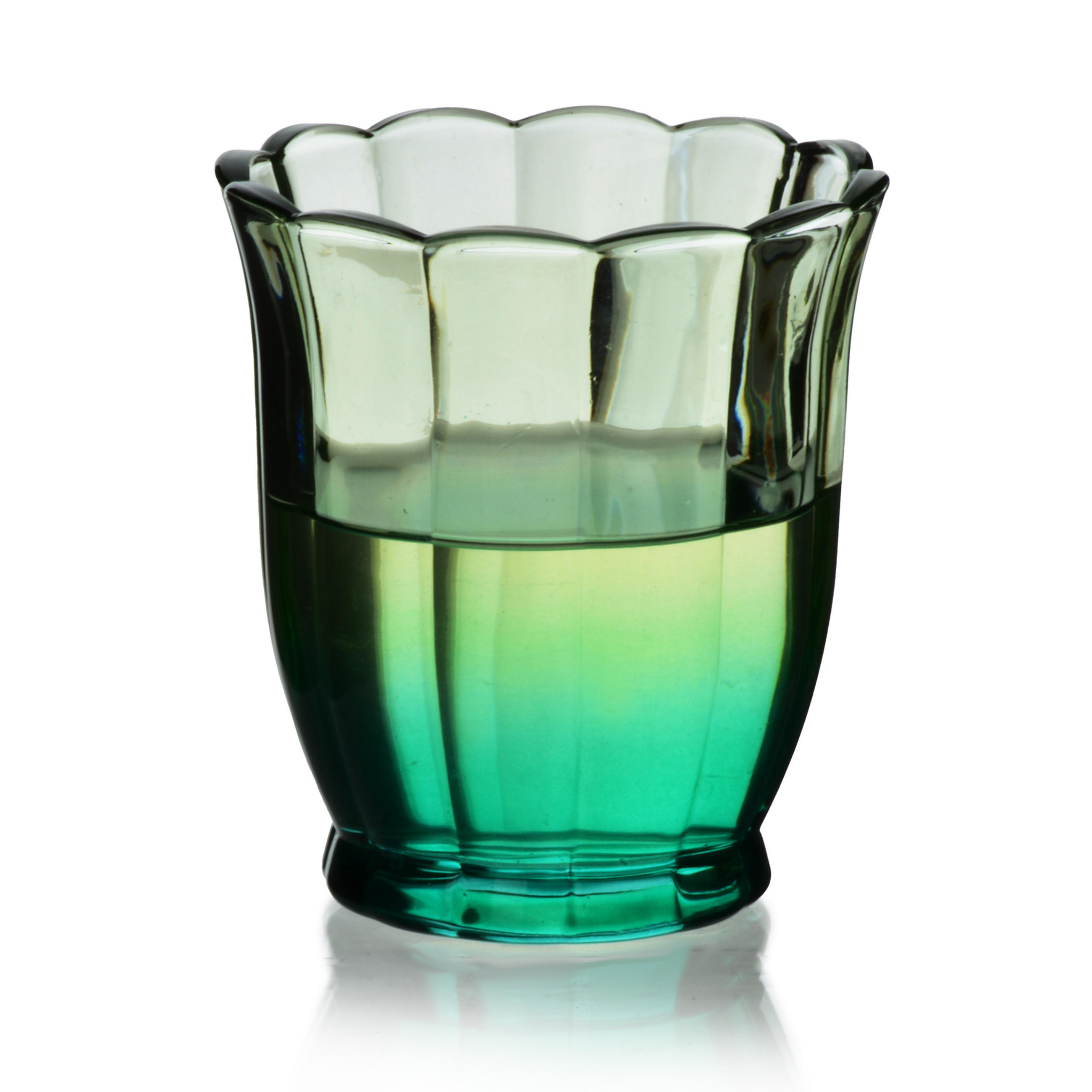 TRINKGLAS Vini Grün 9.5/6/10 cm Glas - Grün, Glas (0.3L) - Mondex