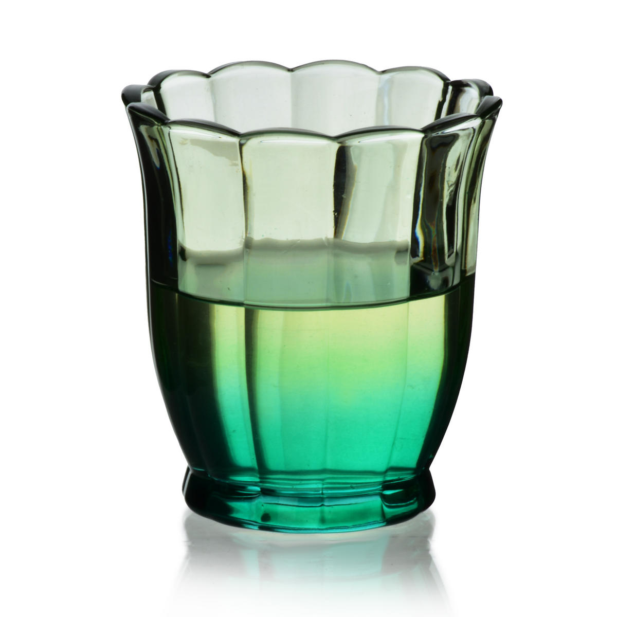 TRINKGLAS Vini Grün 9.5/6/10 cm Glas - Grün, Glas (0.3L) - Mondex