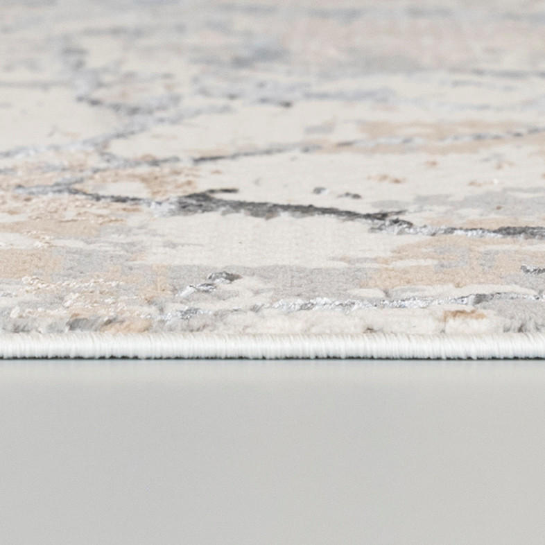TEPPICH NW01B - Beige, Ecru, Grau - 80 x 150 cm - Ecru/Beige, Textil (80/150cm) - Mazovia