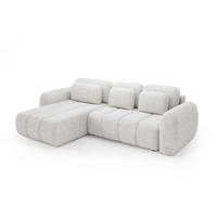 ECKSOFA Caria Mit Schlaffunktion - Weiß, Holzwerkstoff/Textil (304/190cm) - Fun Möbel