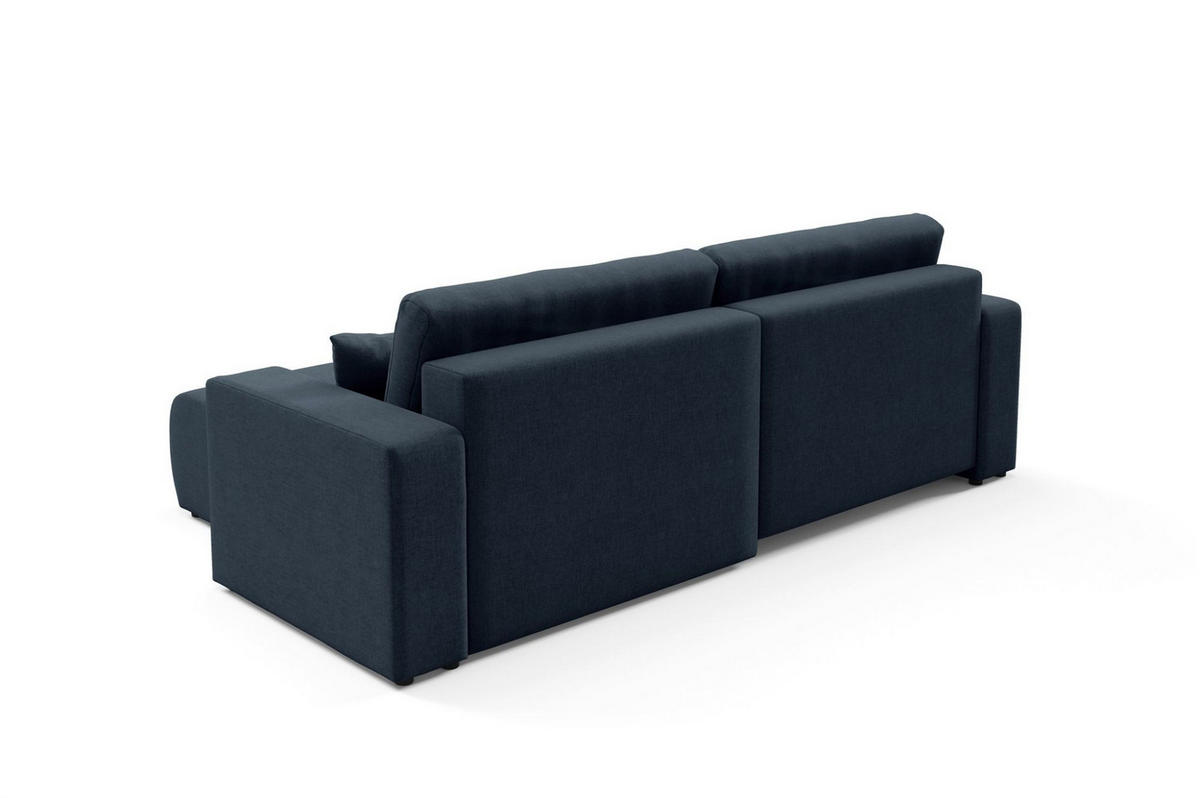 ECKSOFA Augusto - Blau, Holzwerkstoff/Textil (244/149cm) - Fun Möbel