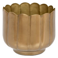 BLUMENTOPF Metall Ø 16 cm - Goldfarben, Metall (16/14cm) - Atmosphera Createur d´interieur
