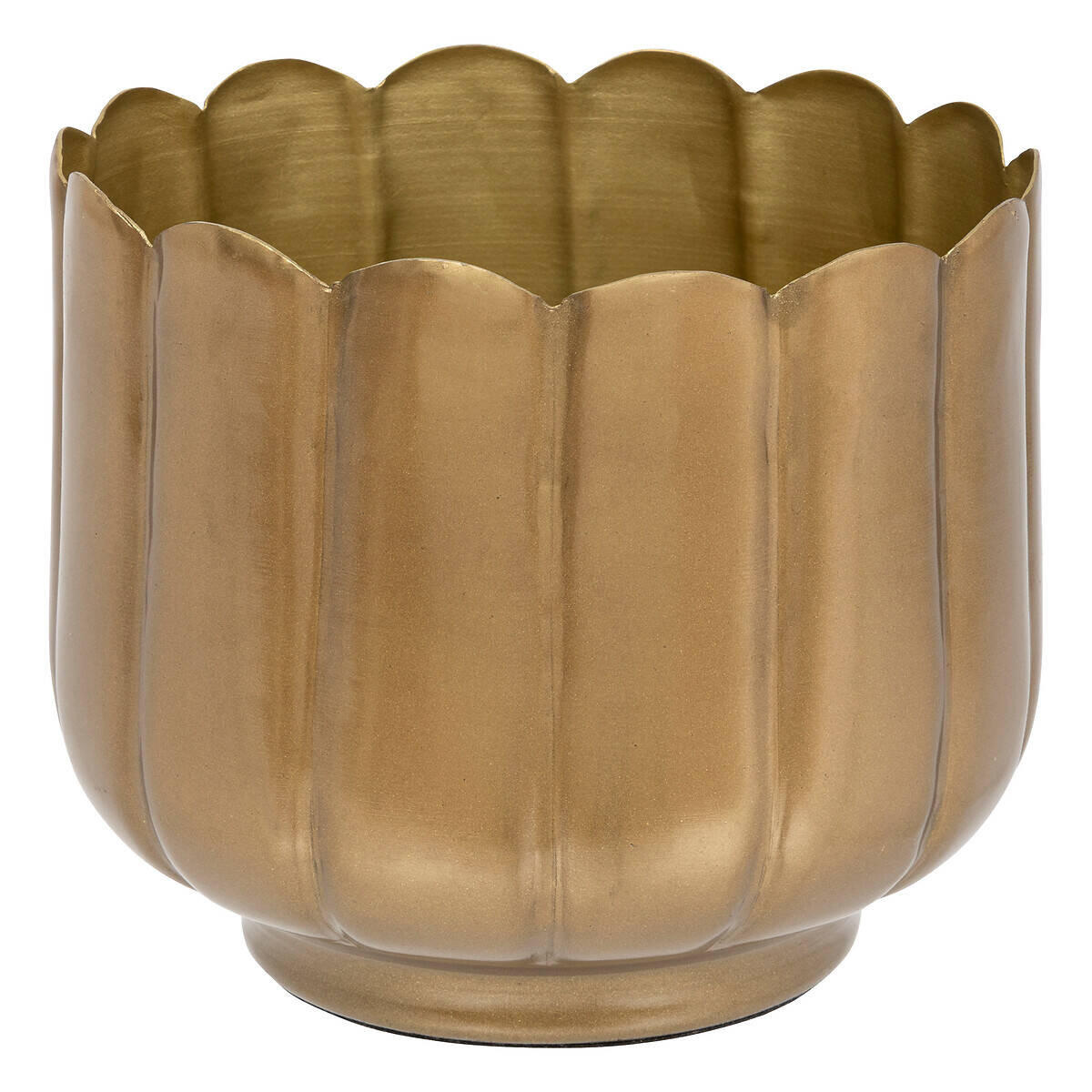 BLUMENTOPF Metall Ø 16 cm - Goldfarben, Metall (16/14cm) - Atmosphera Createur d´interieur