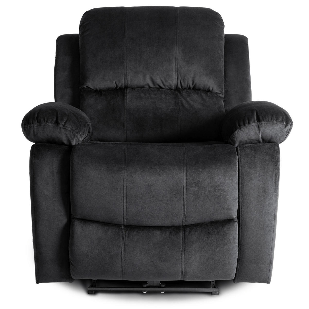 RELAXSESSEL ARON fürs Wohnzimmer Schwarz - Schwarz, Holz/Textil (53/101/88cm) - makarowski meble