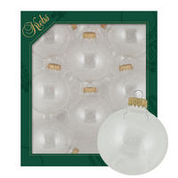 CHRISTBAUMKUGELN Uni-Design Livia Transparent 7cm (Glas / 8 Stk.) - Transparent, Glas (7/7/7cm) - Krebs Glas Lauscha