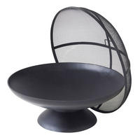 FEUERKORB Junto Schwarz - Schwarz, Metall (58/38/58cm) - Cook'in Garden