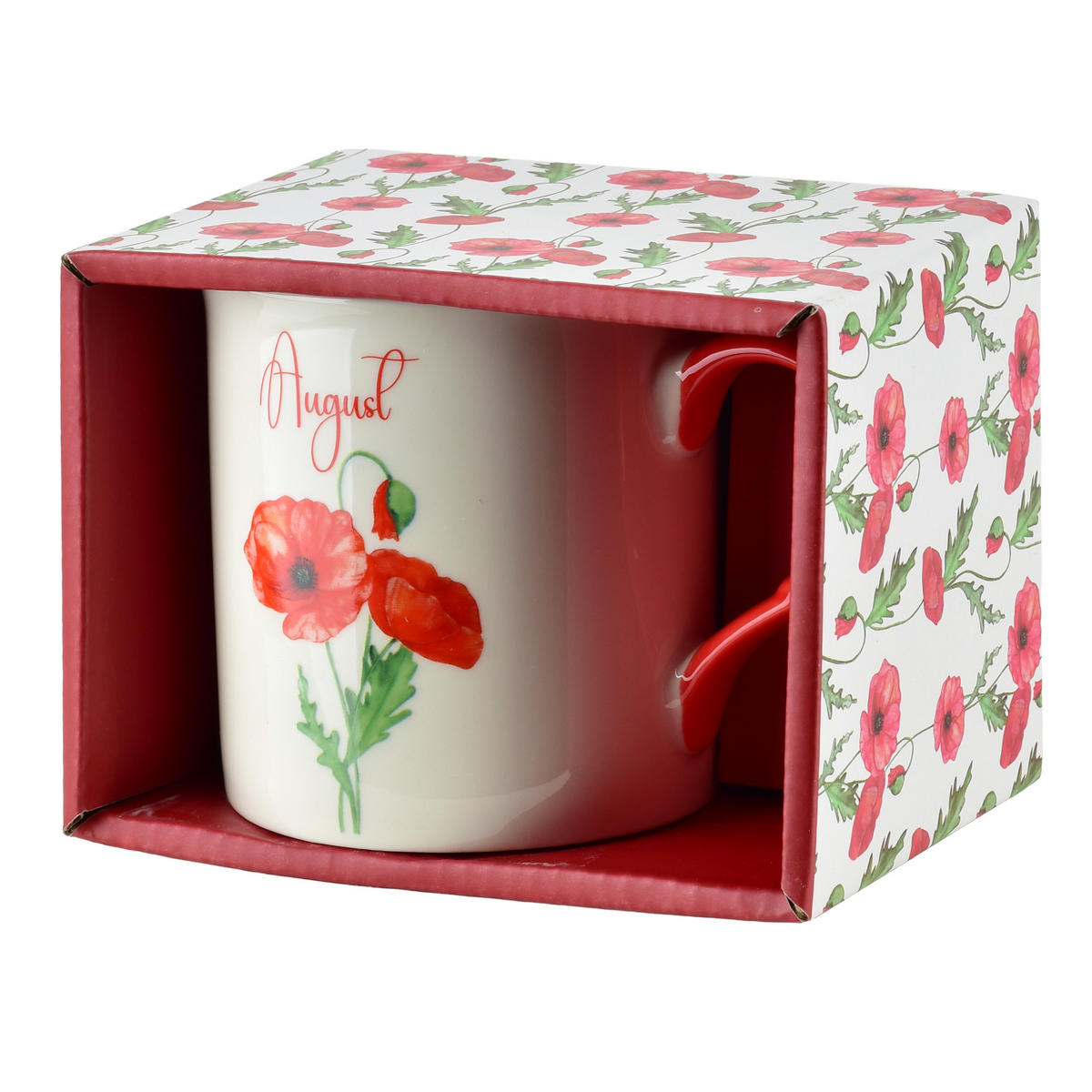 BECHER Mes rot 8.5/10/9 cm Porzellan - Rot, Keramik (0.32L) - Mondex