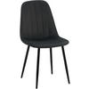 STUHL Metall Schwarz - Schwarz, Textil/Metall (45/88/54cm) - CLP