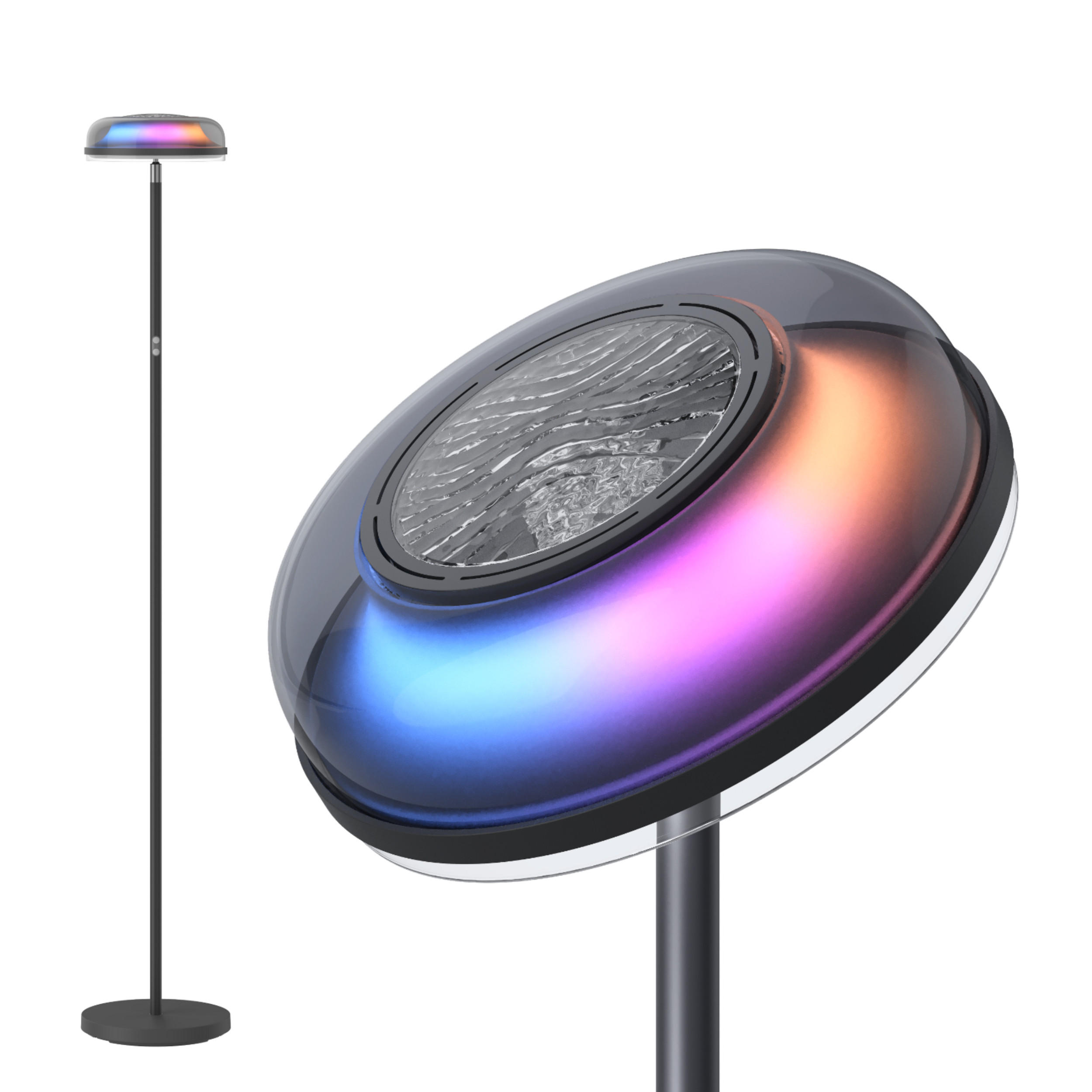 STEHLEUCHTE Uplighter RGBWW + RGBIC, 1,7 m - Multicolor, Metall (31/31/170cm) - Govee