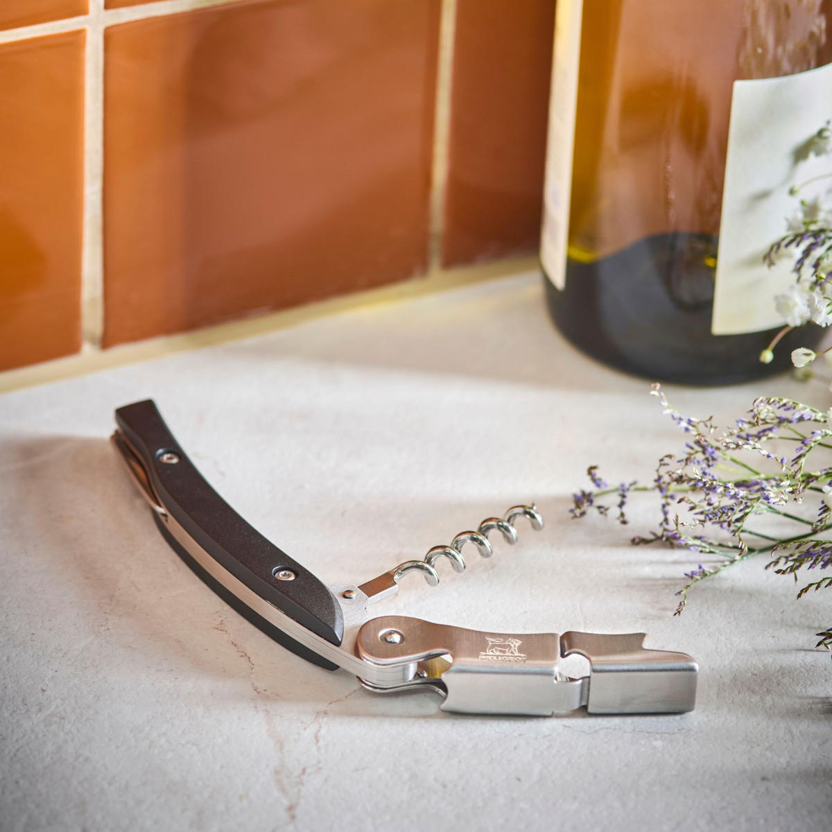 KORKENZIEHER Malbec ABS Schwarz Sommeliermesser - Schwarz, Kunststoff (1.5cm) - PEUGEOT