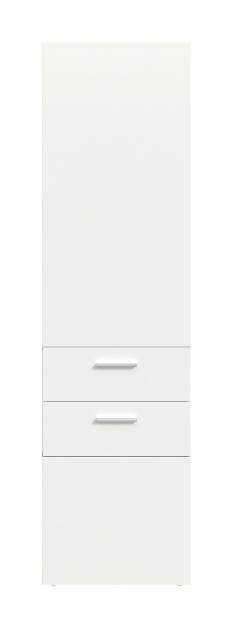 GARDEROBENPANEEL VAGA (B/H/T: ca. 52/190/36 cm) in weiß/weiß - Weiß, Holzwerkstoff (52/190/36cm)